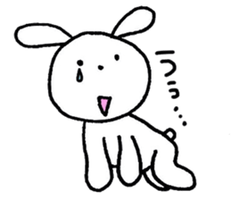 Excuse rabbit!! sticker #6052955