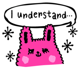 This cat will respond in English. sticker #6053854