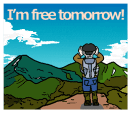 I shout it out toward the mountain(Eng.) sticker #6054644