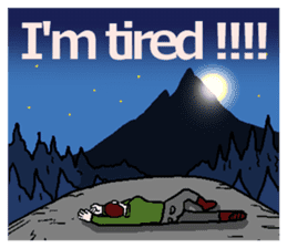 I shout it out toward the mountain(Eng.) sticker #6054650