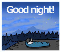 I shout it out toward the mountain(Eng.) sticker #6054651