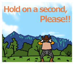 I shout it out toward the mountain(Eng.) sticker #6054656