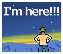 I shout it out toward the mountain(Eng.) sticker #6054659