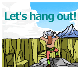 I shout it out toward the mountain(Eng.) sticker #6054665