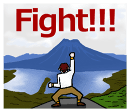 I shout it out toward the mountain(Eng.) sticker #6054670