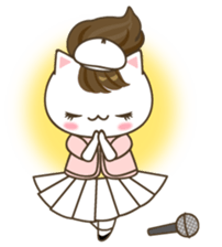 I wanna become a pop star, not NYANDOL! sticker #6055213