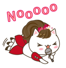 I wanna become a pop star, not NYANDOL! sticker #6055225