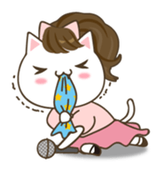 I wanna become a pop star, not NYANDOL! sticker #6055231