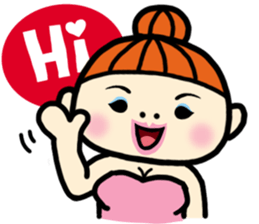 Hi , Beach Girl sticker #6055385
