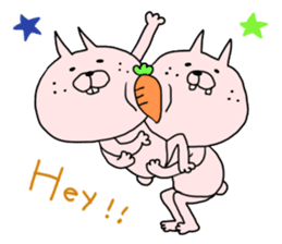 carrot rabbits sticker #6055400