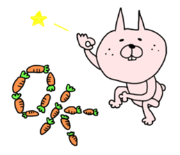 carrot rabbits sticker #6055409