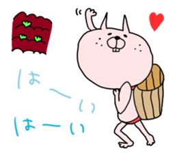 carrot rabbits sticker #6055410