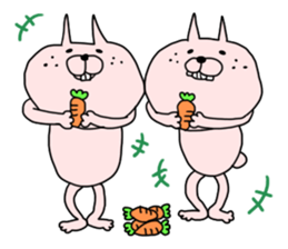 carrot rabbits sticker #6055416