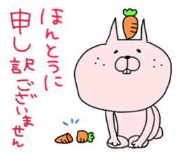 carrot rabbits sticker #6055423
