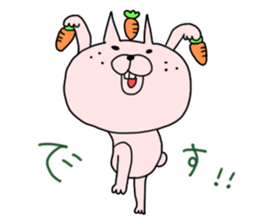 carrot rabbits sticker #6055435