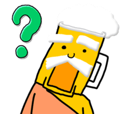 God of beer sticker #6055479