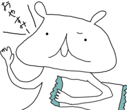 A bear returns an answer sticker #6055922