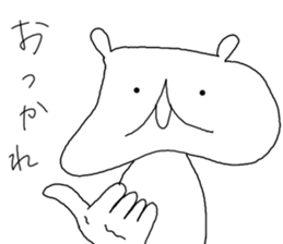 A bear returns an answer sticker #6055929