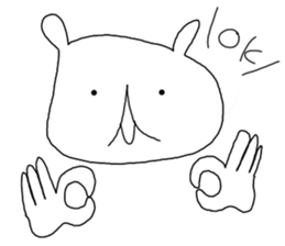 A bear returns an answer sticker #6055931