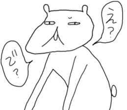 A bear returns an answer sticker #6055935