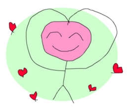 A cute line boy sticker #6056805