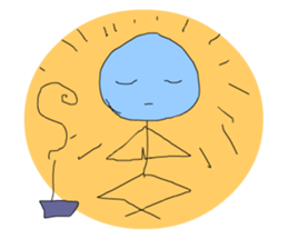 A cute line boy sticker #6056806