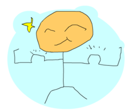 A cute line boy sticker #6056810