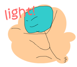 A cute line boy sticker #6056811