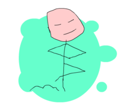 A cute line boy sticker #6056812