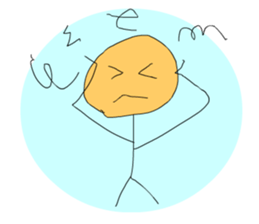 A cute line boy sticker #6056813