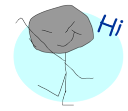 A cute line boy sticker #6056814