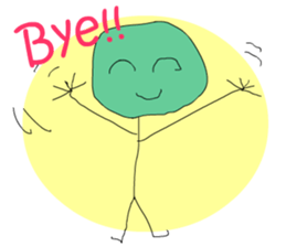 A cute line boy sticker #6056815