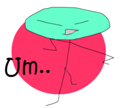 A cute line boy sticker #6056816