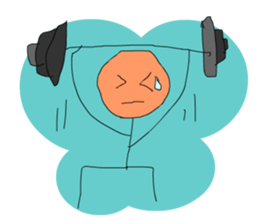 A cute line boy sticker #6056819