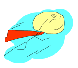 A cute line boy sticker #6056820