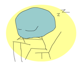 A cute line boy sticker #6056826