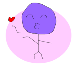 A cute line boy sticker #6056827