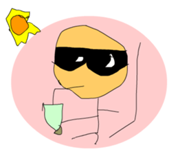 A cute line boy sticker #6056831