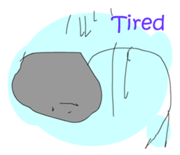 A cute line boy sticker #6056832