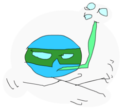 A cute line boy sticker #6056833