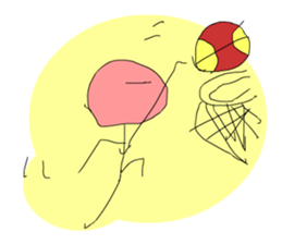 A cute line boy sticker #6056834