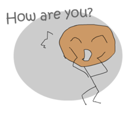 A cute line boy sticker #6056836