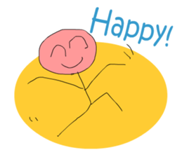 A cute line boy sticker #6056838