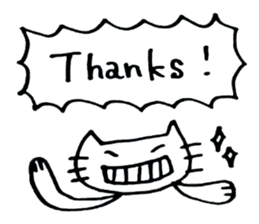 simple cat congratulations sticker #6057476