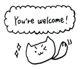 simple cat congratulations sticker #6057478