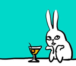 USAGI in the Bar sticker #6058200