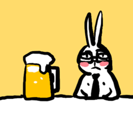 USAGI in the Bar sticker #6058234