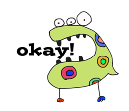 Funny cute Monsters sticker #6058699