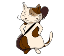 Cello cat Anton sticker #6058733