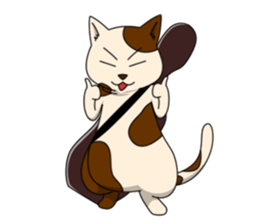 Cello cat Anton sticker #6058734